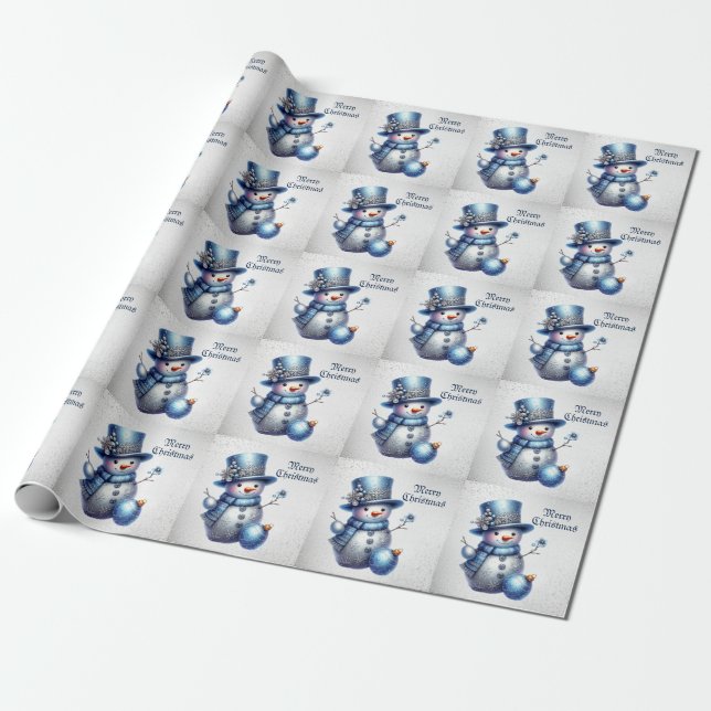 Papel De Regalo Elegantes vacaciones de invierno para Navidades de (Desenrollado)