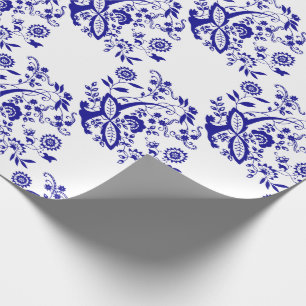 Papel De Regalo Elemento azul del estilo de la cebolla