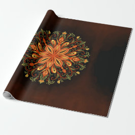 Papel De Regalo Elemento de fuego Mandala - Creatur de llama Kalei