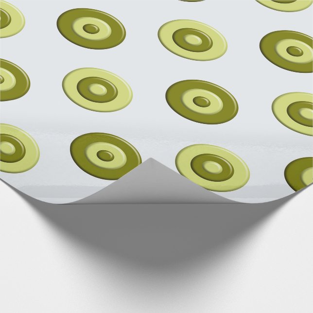 Papel De Regalo Elemento verde de los lunares (Esquina)