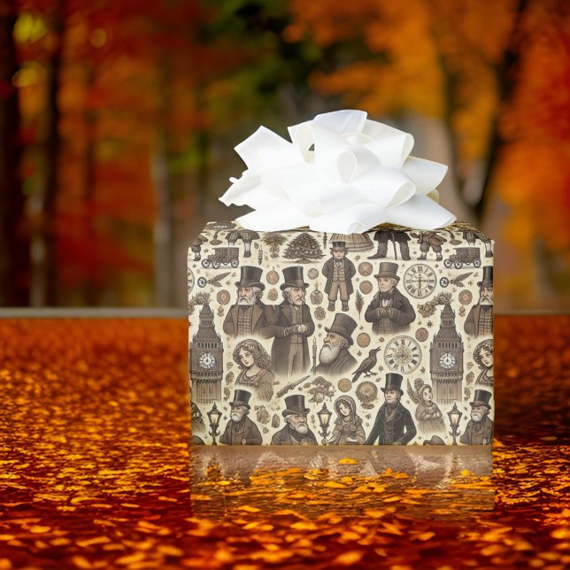 Papel De Regalo Elementos de los Navidades clásicos Carol Brown (Subido por el creador)