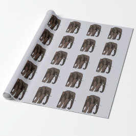 Papel De Regalo Elephant Animal Art