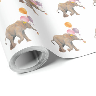 Papel De Regalo Elephant balloons XL gift wrap