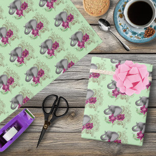 Papel De Regalo Elephant Henna Lotus Flower