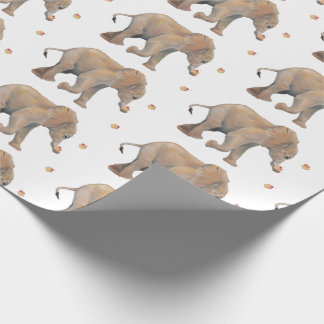 Papel De Regalo Elephant with cupcakes XL gift wrap