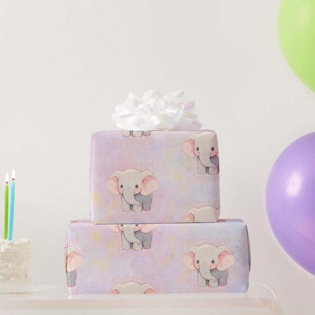 Papel De Regalo #Elephant's Wrapping Paper (Regalos de fiesta)