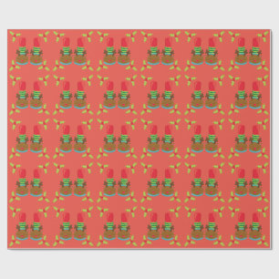 Papel De Regalo Elfo Encantado   Navidad del Polo Norte