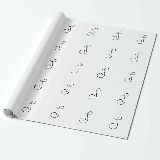 Papel De Regalo Elija su propia carta | Estilo de letra: Alejandrí (Desenrollado)