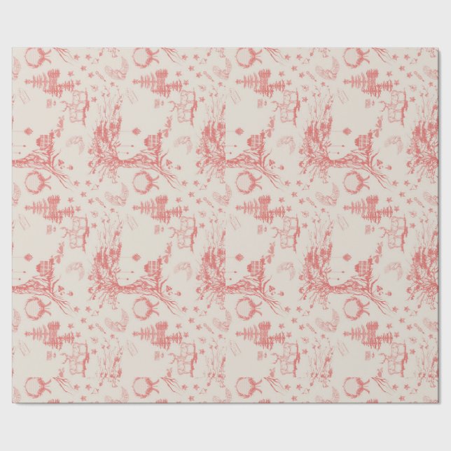 Papel De Regalo Elk Woods French Toile (Costura)
