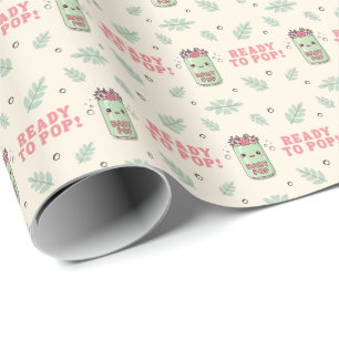 Papel De Regalo Ella Está Lista Para Parir Fiesta de Bebé Niña Boh