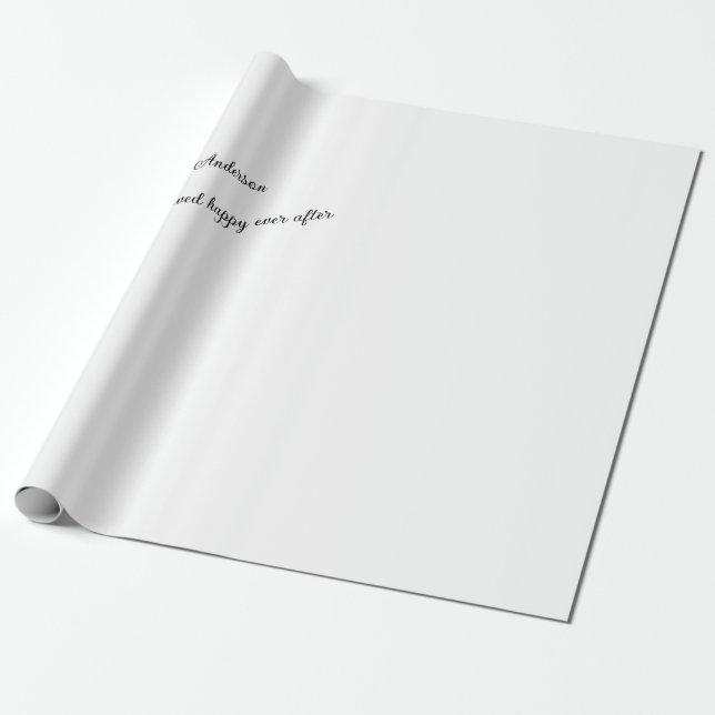 Papel De Regalo Ellos vivieron felices para siempre (Desenrollado)