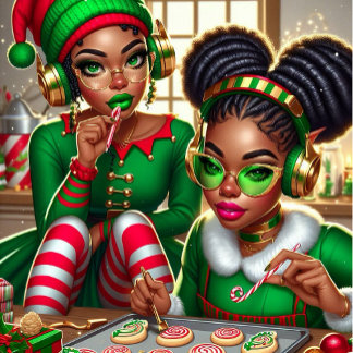 Papel De Regalo Elves Comer Goodies