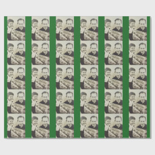 Papel De Regalo Embalaje de la foto del navidad del vintage "noche