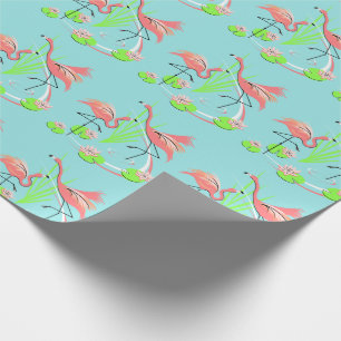 Papel De Regalo Embalaje de regalo Flamingo Fandango Duo