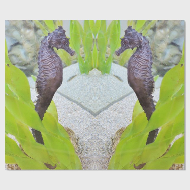 Papel De Regalo Embalaje de regalo para caballitos de mar (Superficie plana)