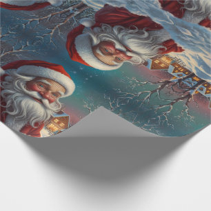 Papel De Regalo Embalaje festivo navideño de colores lindos