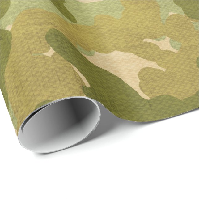 Papel De Regalo Embalaje militar del modelo (Esquina del rollo)
