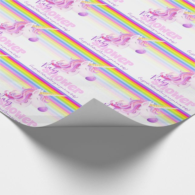 Papel De Regalo Embalaje personalizado arco iris de la fiesta de (Esquina)