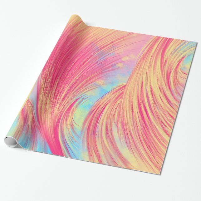 Papel De Regalo Embalses en llamas (Desenrollado)
