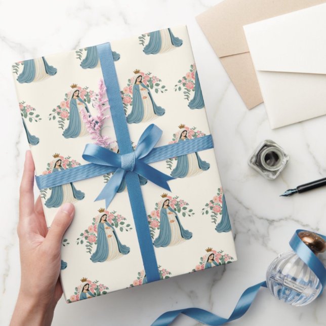 Papel De Regalo Embarazada Bienvenida Madre María Envuelta Regalo  (Subido por el creador)