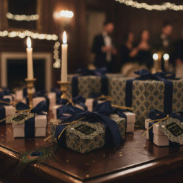 Papel De Regalo Embroidered Art Deco Pattern Wrapping Paper