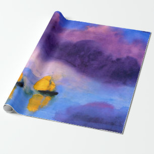 Papel De Regalo Emil Nolde - Mar con nubes violetas y veleros