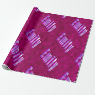 Papel De Regalo Emily Name Logos On Hot Magenta,