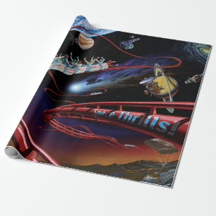 Papel De Regalo Emociones Espaciales Concepto Artístico de Montaña
