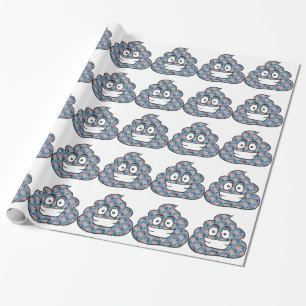 Papel De Regalo emoji de caca holográfica