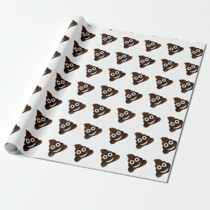 Papel De Regalo emoji de poop divertida