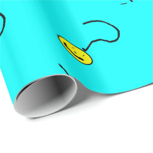 Papel De Regalo Emoji de signo de interrogación sonriente feliz, a