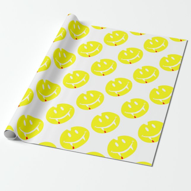 Papel De Regalo emoji de vampiro dracula (Desenrollado)