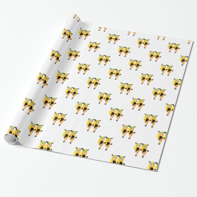 Papel De Regalo emoji gemela (Desenrollado)