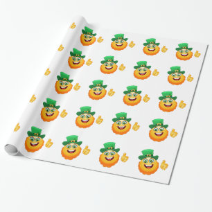 Papel De Regalo emoji leprechaun