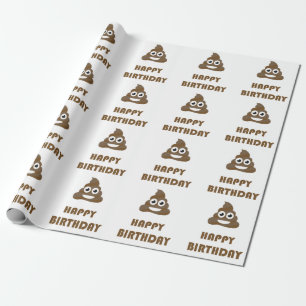 Papel De Regalo Emoji linda divertida del impulso del fiesta del