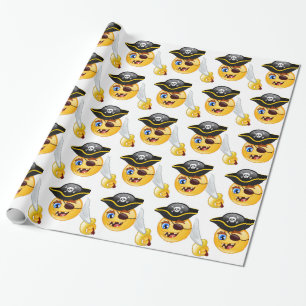 Papel De Regalo emoji pirata