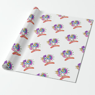 PAPEL DE REGALO EMOJI TRIBAL FROWNIE MEEMOGIE