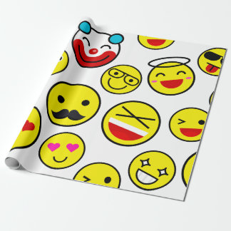 Papel De Regalo emojis de payasos divertidos