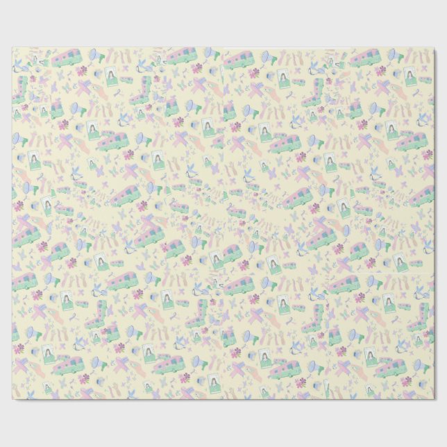 Papel de Regalo Empoderante Pastel – Cinta de Conc (Costura)