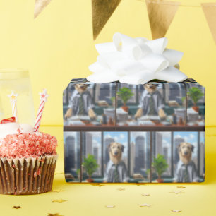 Papel De Regalo Empresario corporativo irlandés Wolfhound