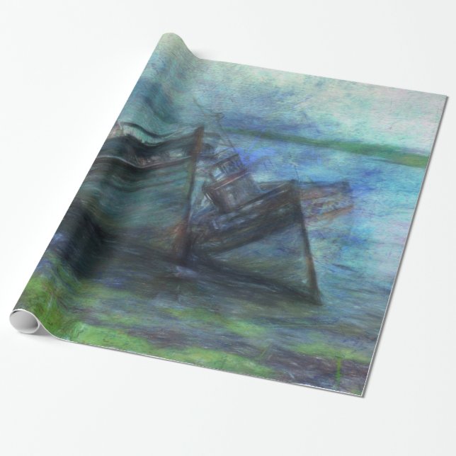 Papel De Regalo En el borde del agua (Desenrollado)
