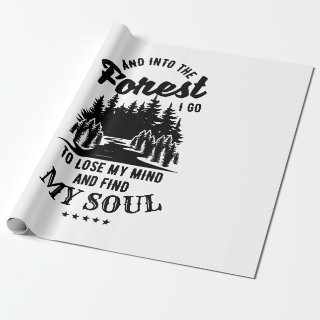 Papel De Regalo En el bosque voy (Desenrollado)