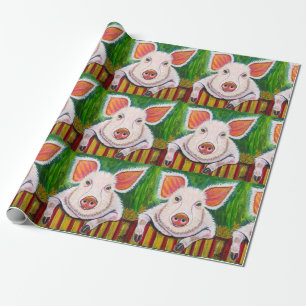 Papel De Regalo En la pluma de cerdo