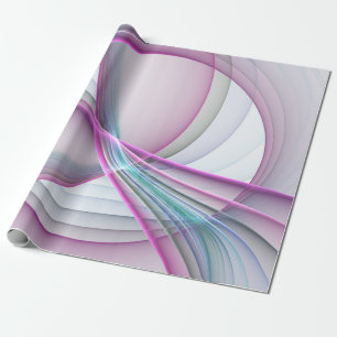 Papel De Regalo En Movimiento, Arte Fractal Abstracto Colorido Mod
