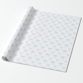Papel de regalo en rollos a granel azul de Grandmi