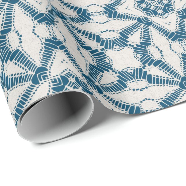 Papel De Regalo Encaje, cordón, lazo, del cordón,  (Esquina del rollo)