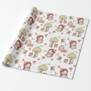 Papel De Regalo Encantador cuento de Caperucita Roja