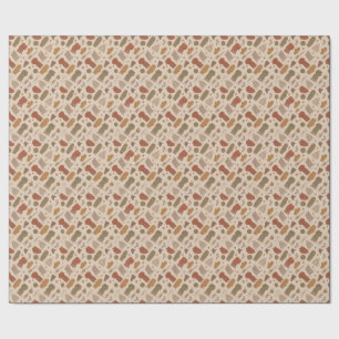 Papel De Regalo Encantador Otoño de Tejido Rústico Cottagecore