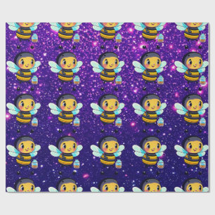 Papel De Regalo Encantador Tema Inspirado en Cute Bee