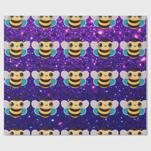 Papel De Regalo Encantador Tema Inspirado en Dulzura de Abejas